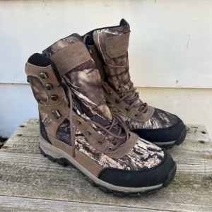 Cabelas 400 Gram Thinsulate Insulated camo hunting boots 9.5 EE Wide