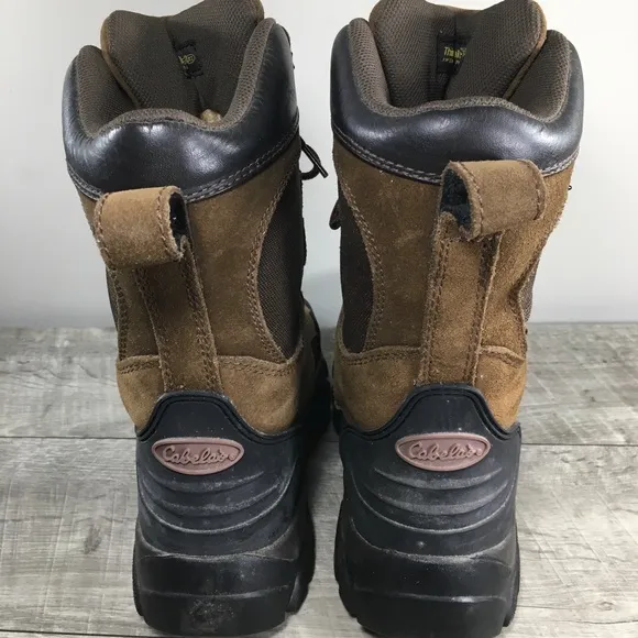 Cabela’s 83-0508 Dry Plus Thinsulate Waterproof Women’s Leather Boots Size 8