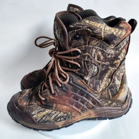 Cabela's Camo Hunting Boots 81-2720 Vibram Ultra Dry-Plus Mens Size 8 Hiking