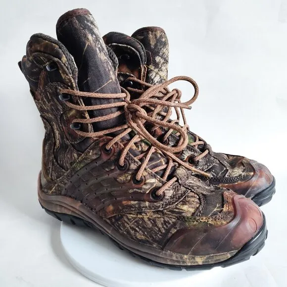 Cabela's Camo Hunting Boots 81-2720 Vibram Ultra Dry-Plus Mens Size 8 Hiking