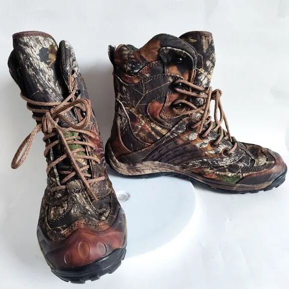 Cabela's Camo Hunting Boots 81-2720 Vibram Ultra Dry-Plus Mens Size 8 Hiking