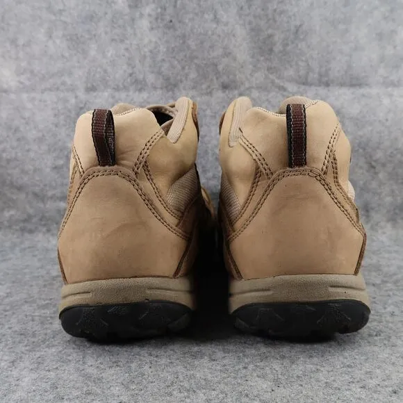 Cabelas Shoes Mens 13 Hiking Boots Outdoor Leather Mid Lace Up Active Trek Brown
