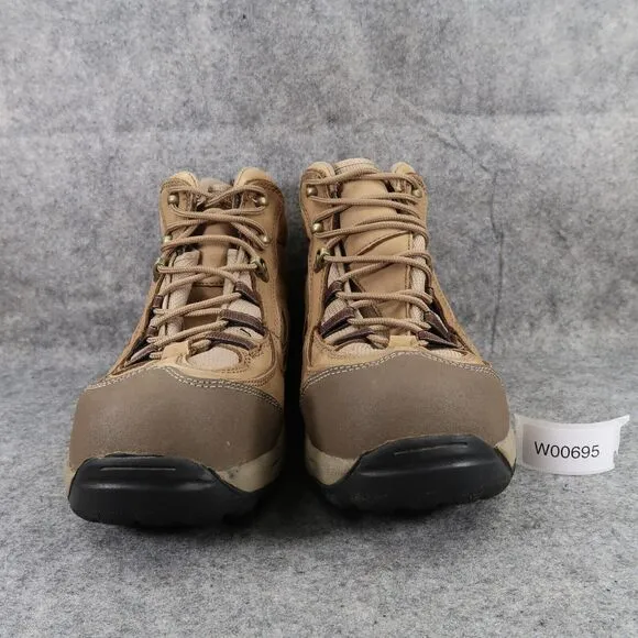 Cabelas Shoes Mens 13 Hiking Boots Outdoor Leather Mid Lace Up Active Trek Brown