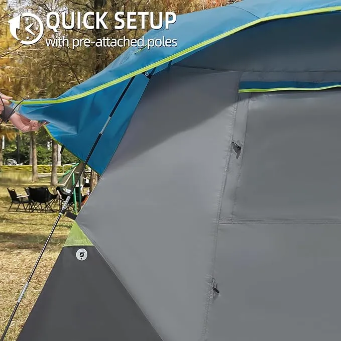 CAMEL CROWN Tents for Camping 4 Person Tent Waterproof Easy Setup Backpacking Tents with Floor Mats Family Tent for Outdoor Hiking
