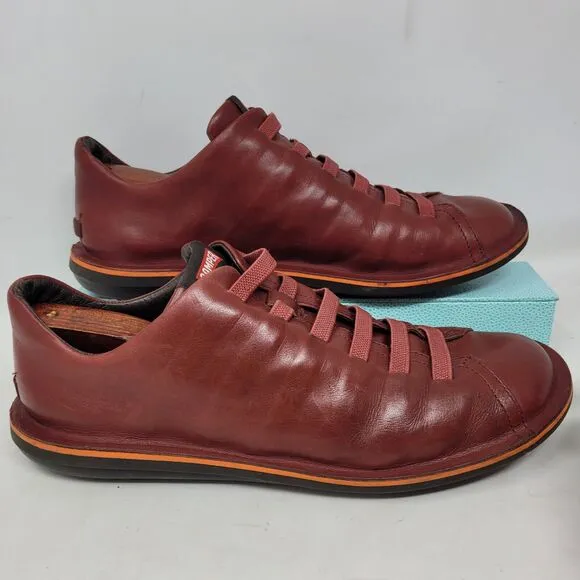 Camper Beetle Comfort Shoes Boot Red Leather Men Sz 10 Womens 11 EU-43 18751-064