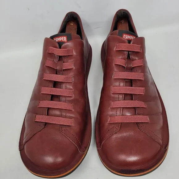 Camper Beetle Comfort Shoes Boot Red Leather Men Sz 10 Womens 11 EU-43 18751-064