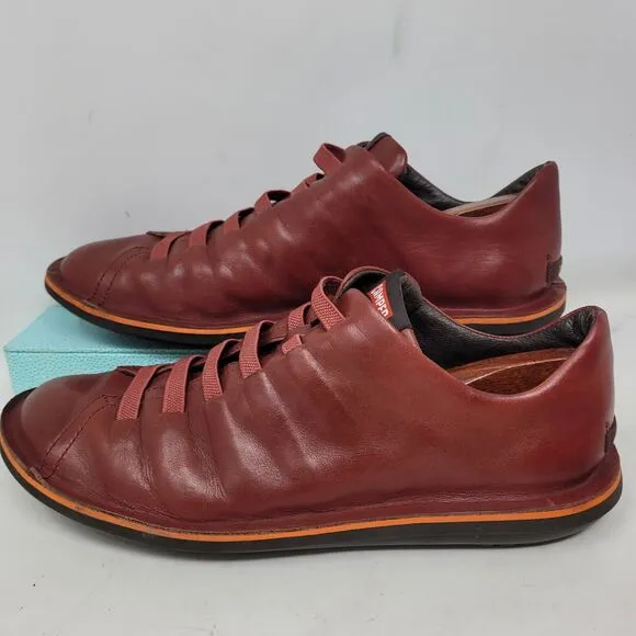 Camper Beetle Comfort Shoes Boot Red Leather Men Sz 10 Womens 11 EU-43 18751-064