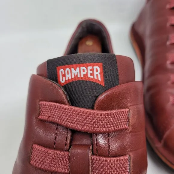 Camper Beetle Comfort Shoes Boot Red Leather Men Sz 10 Womens 11 EU-43 18751-064