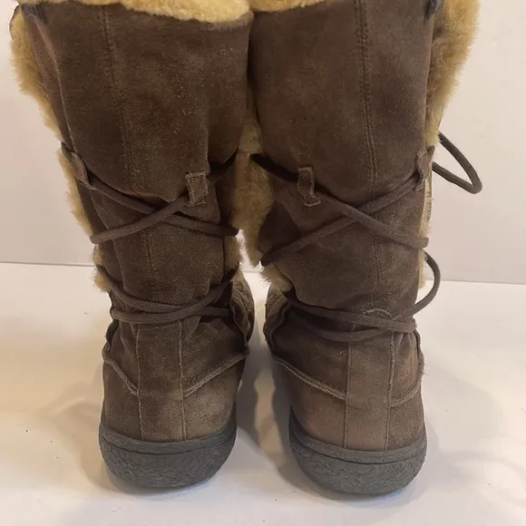 CAMPER Industrial Afelpado Arena Suede and Faux Fur Lined Moccasin Boots…