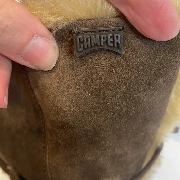 CAMPER Industrial Afelpado Arena Suede and Faux Fur Lined Moccasin Boots…