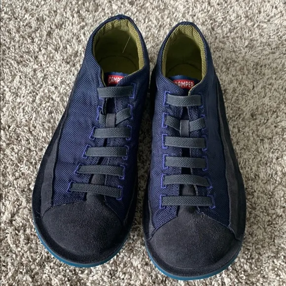 Camper Men's Beetle Sneakers Shoes in Black Navy