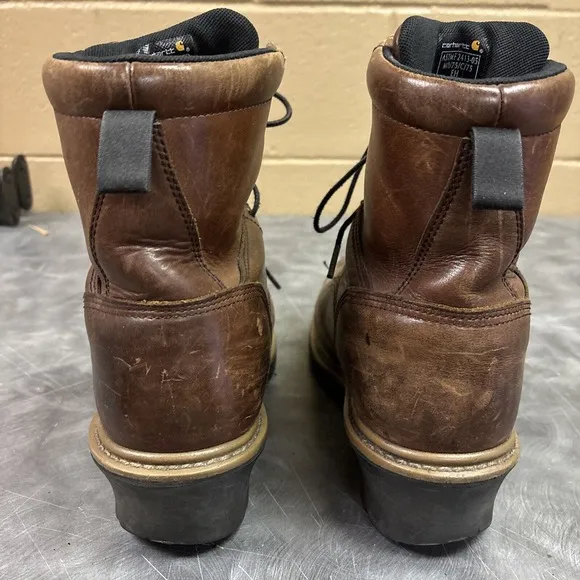 Carhartt 3690 Insulated Waterproof Steel Toe Logger Boots Men's 8.5 D