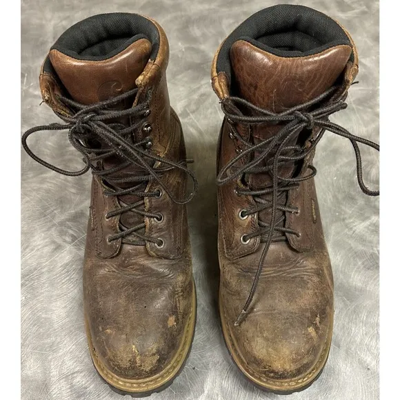 Carhartt 3690 Insulated Waterproof Steel Toe Logger Boots Men's 8.5 D