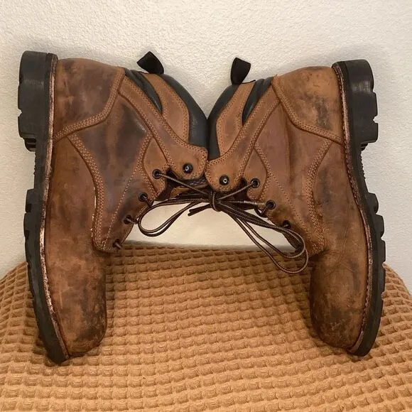 Carhartt Mens Sz 10 Insulated Waterproof Comp Toe Work‎ Boots Safety