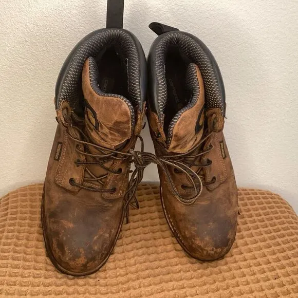 Carhartt Mens Sz 10 Insulated Waterproof Comp Toe Work‎ Boots Safety