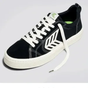 CARIUMA Catiba Pro Low Black White Skater Shoe Size 7.5 Men ( 9 Women)