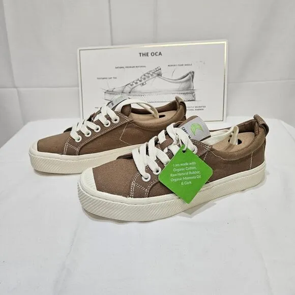 Cariuma OCA Low Sand Canvas Sneaker 5.5W 4M
