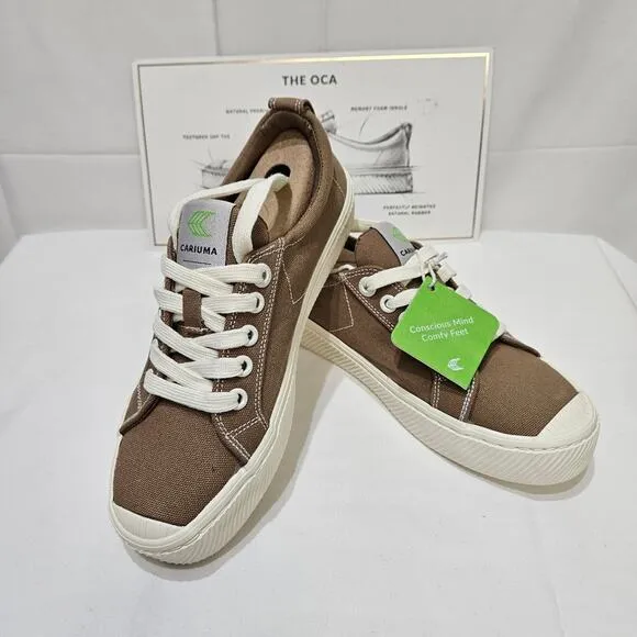 Cariuma OCA Low Sand Canvas Sneaker 5.5W 4M