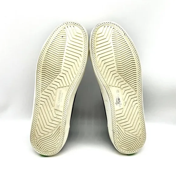 Cariuma Shoes Men Size 13 Women 14.5 Rio Brazil Black and White Canvas High Top