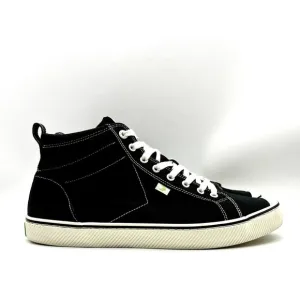 Cariuma Shoes Men Size 13 Women 14.5 Rio Brazil Black and White Canvas High Top