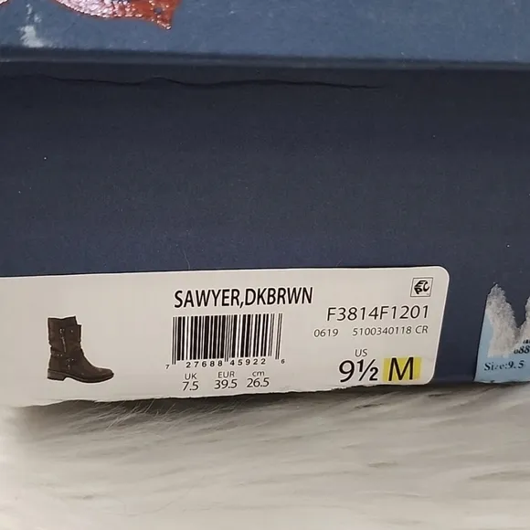 Carlos Santana Sawyer Moto Boots Booties Dark Brown