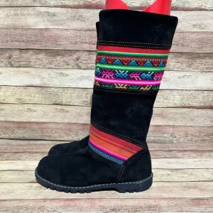 Cat Black Suede Insulated Winter Boots