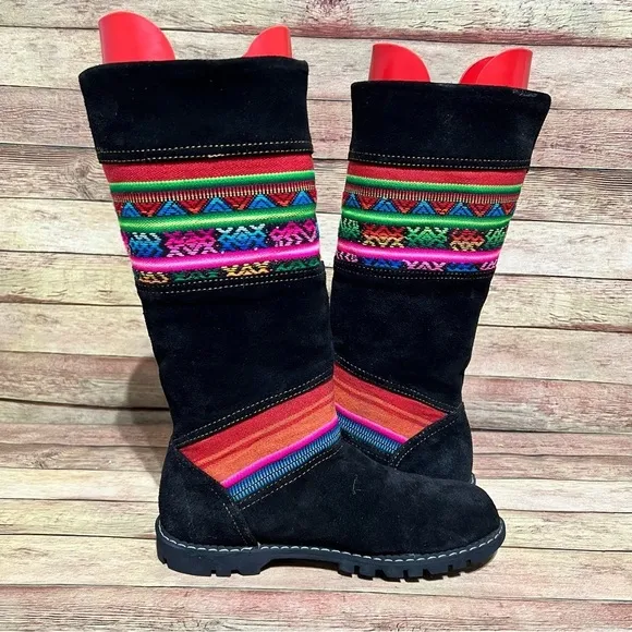 Cat Black Suede Insulated Winter Boots