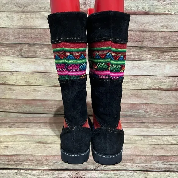 Cat Black Suede Insulated Winter Boots