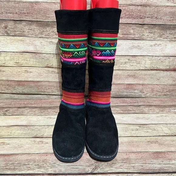 Cat Black Suede Insulated Winter Boots