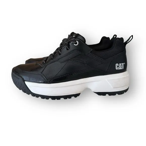 CAT Work Shoes Sneakers Lightweight Cushioned Black Men's size 7 EU 38