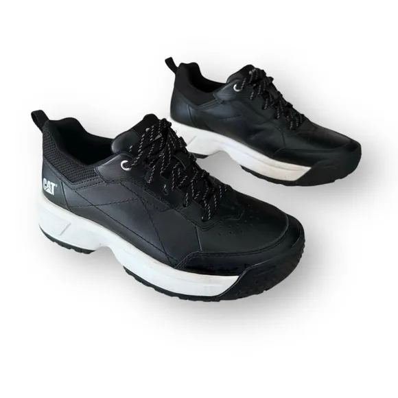 CAT Work Shoes Sneakers Lightweight Cushioned Black Men's size 7 EU 38
