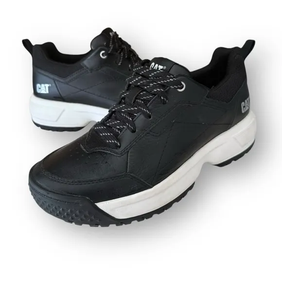CAT Work Shoes Sneakers Lightweight Cushioned Black Men's size 7 EU 38