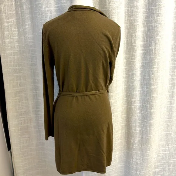 Catherine Malandrino sweater cashmere Large khaki green