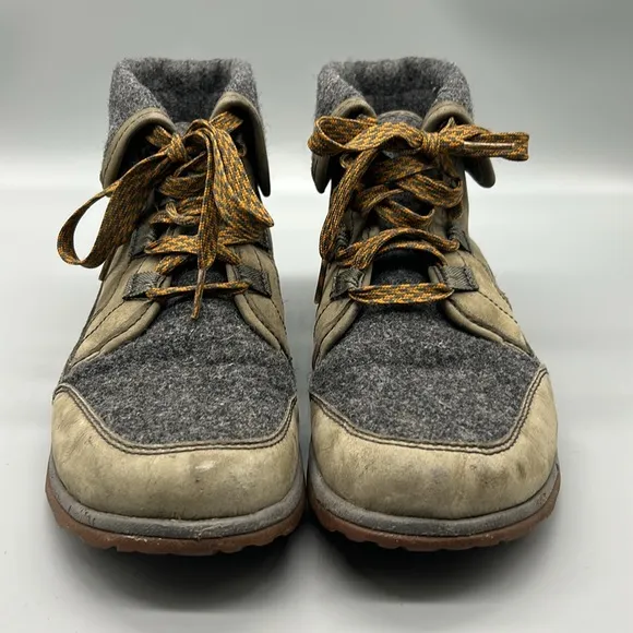 Chaco Barbary Nickel Grey Waterproof Leather Lace Up Boots