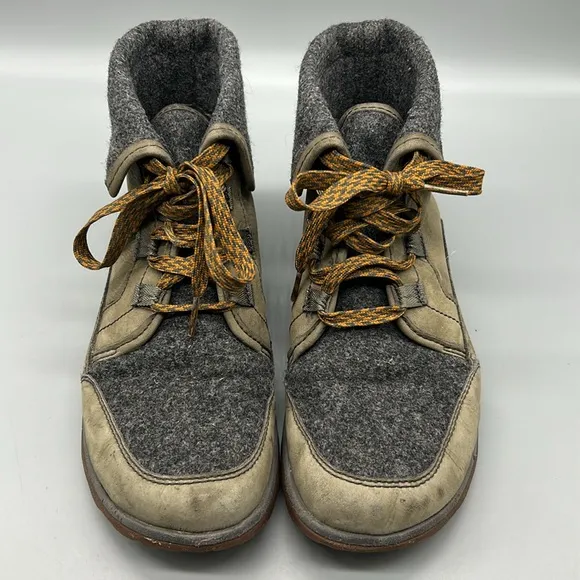 Chaco Barbary Nickel Grey Waterproof Leather Lace Up Boots