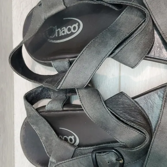 Chaco Mens Leather Outdoor Hiking Sandals shoes sz 12