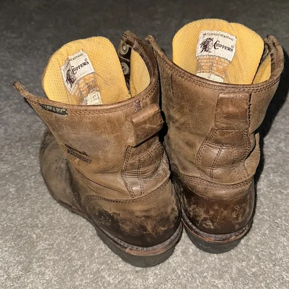 Chippewa Waterproof Leather High Top Boots