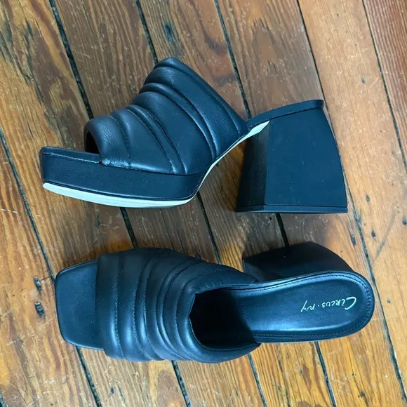 Circus Sam Edelman Black Women's Heeled Mules Size 10