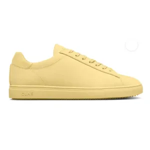 CLAE Bradley Pale Banana Nobuck Sneakers Size 7.5