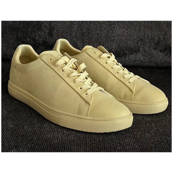 CLAE Bradley Pale Banana Nobuck Sneakers Size 7.5