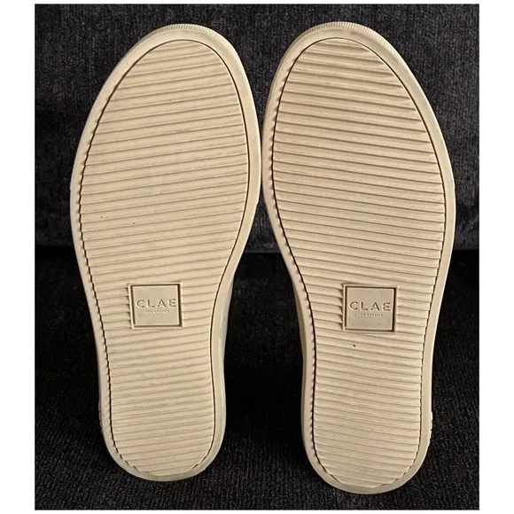 CLAE Bradley Pale Banana Nobuck Sneakers Size 7.5