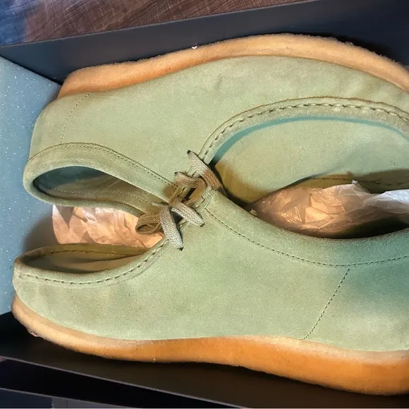 Clark Wallabees Suede Square Toe Loafer