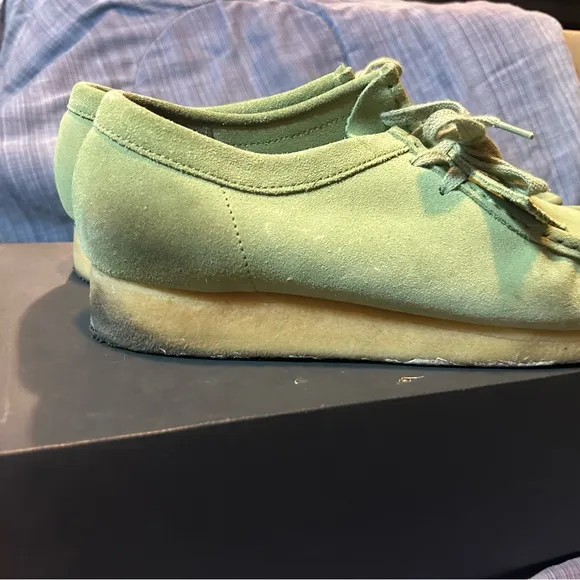 Clark Wallabees Suede Square Toe Loafer