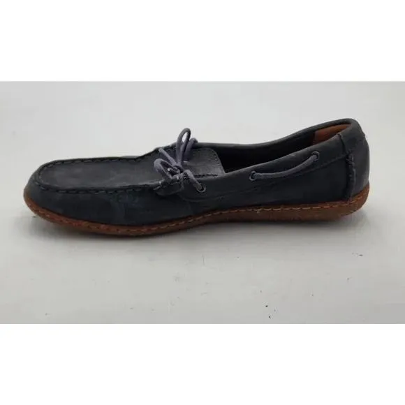 Clarks Men's Size 10 M US EUC Wallabee Saltash Blue Comfort Boat Shoes Mocassins