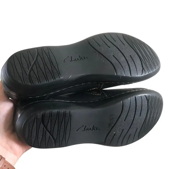 Clarks Navy Blue Evianna Comfort Loafer Shoes 8