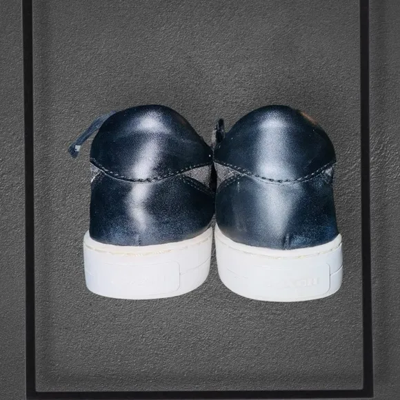 Coach Women’s Sz 8.5 Canvas Paddy Shoes Black/Grey Signature C Design