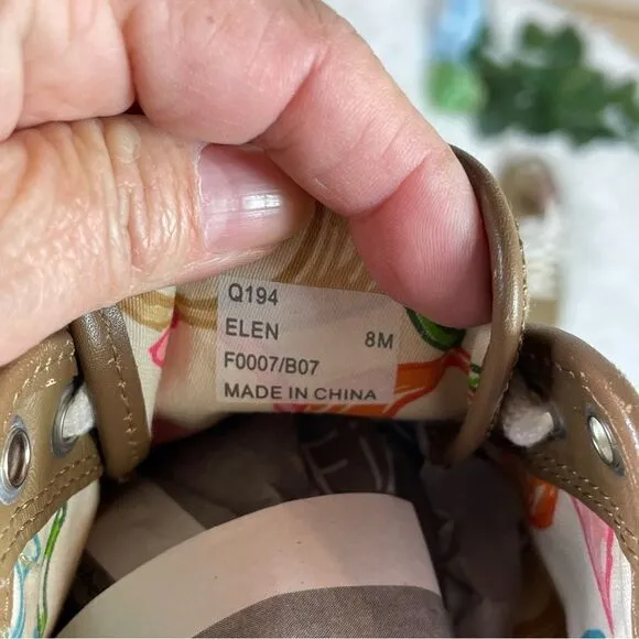 Coach canvas shoes
