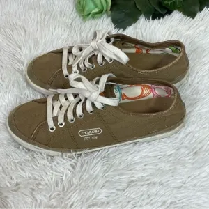 Coach canvas shoes