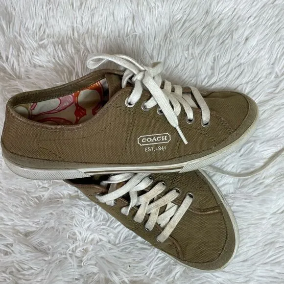 Coach canvas shoes