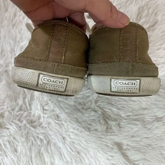 Coach canvas shoes